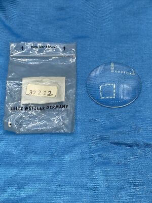 Leitz, Leica, Achromate Glas Linse, Nahlinse  51,5mm breit  8mm höhe  37222 #53