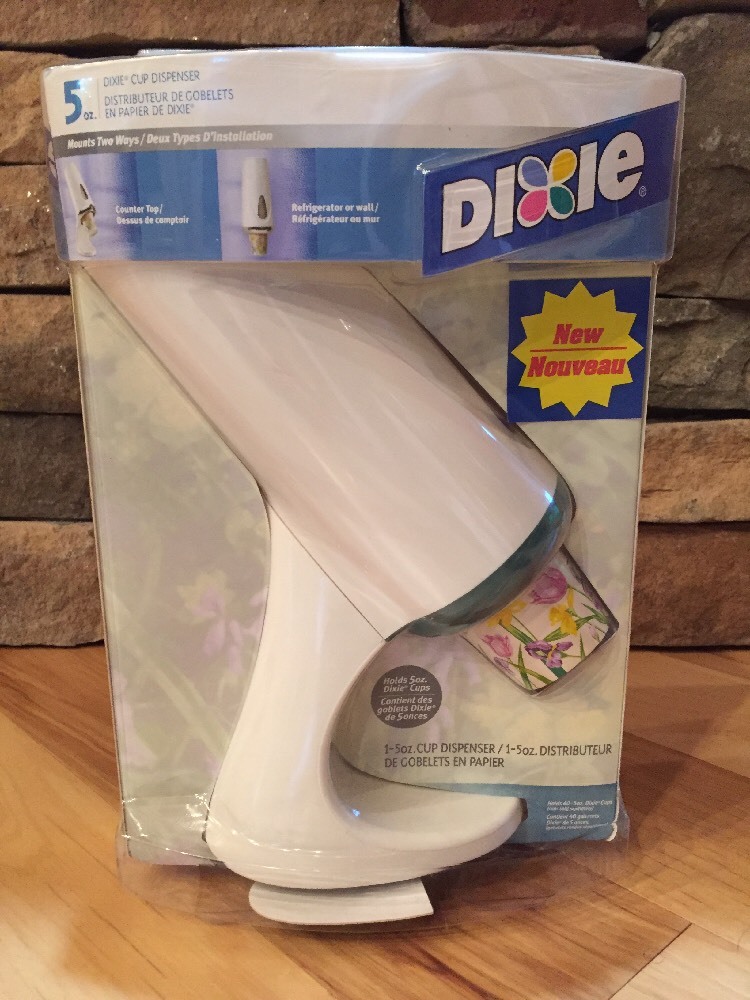 Dixie Cup Dispenser 5 oz Vintage Mid Mod Retro Space Age Bathroom