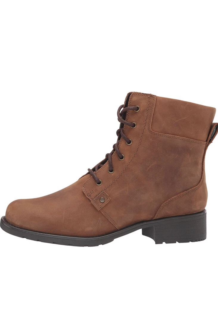 Clarks Orinoco Spice Womens Brown Leather Zipper Dress Boots 7