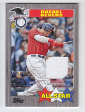 2022 TOPPS BASEBALL RAFAEL DEVERS /199 JERSEY RELIC 35th ANNIVERSARY 1987 STAR