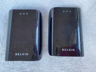 Lot of 2 Belkin F5D4076-S v1 Powerline Gigabit Adapters - image 1 of 4