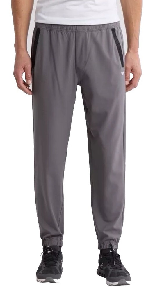 RVCA Men's Kevin EW Jogger Pants - Stretch Elastic Waist - Grey - Medium - New $80