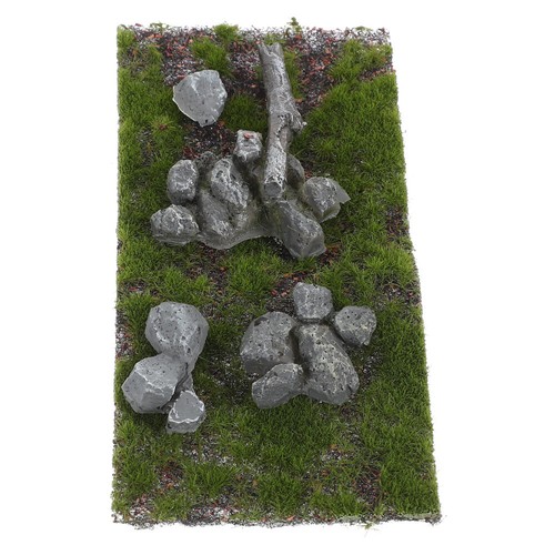 Simulated Lawn Model Artificial Grass Mat Fake Turf Landscape Decor - Picture 2 of 12