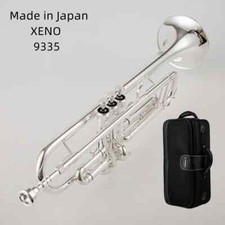 Made in Japan B Flat Silver Plated XENO9335 Trumpet with Case, Free Ship