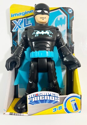 Imaginext Batman Figure XL DC Super Friends Tech Blue Big Large Size 10'' Tall
