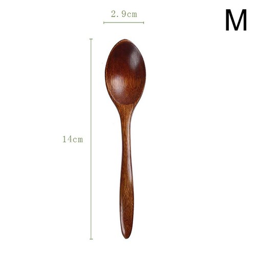 Wooden Spoon Teaspoon Coffee Honey Soup Sugar Spoon Kitchen Cooking Tableware - Picture 37 of 38