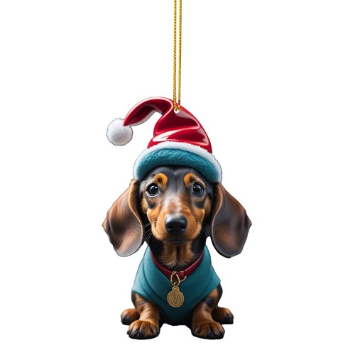 Cartone Animato Carino Cane Auto da Appendere Casa Albero Ciondolo Albero di Natale Casa - Foto 21 di 21