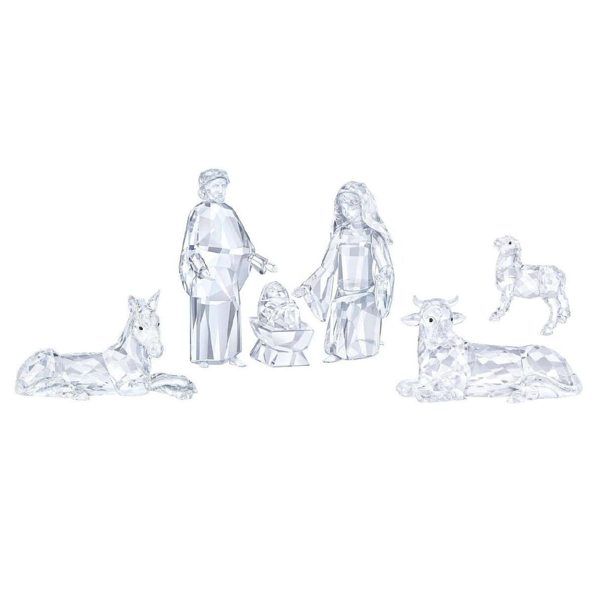 Swarovski Crystal 6-Piece Nativity II Figurine Set with Swarovski Crystal 6-Piece Nativity II Figurine Set with
