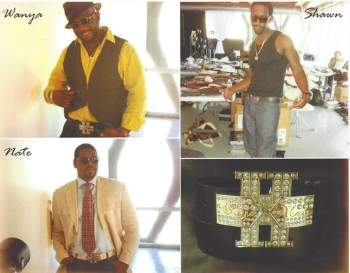 BOYZ 11 MEN BY WASHED UP HOLLYWOOD WITH CRYSTALS 1½” SILVER BELT BUCKLE ONLY - Picture 5 of 5