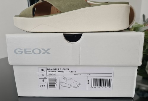 Hellgrüne Keilsandalette, Wedge, mit Plateau Gr. 38 von Geox mit Karton NEU ! - Bild 5 von 5