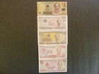 Vietnam Dong Money 1X 10,000, 1X 2,000,1 x1,000,1x 500,1X 200 VND Uncirculated