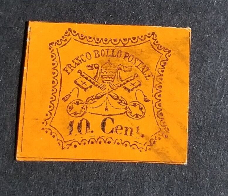 ITALY(ROMAN STATES)-  Signed Scott # 15 (used)