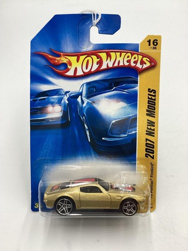 2007 Hot Wheels New Models #16 70 Pontiac Firebird Gold 54H - Picture 2 of 9