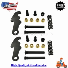 For 1964-67 Mustang Door Hinge Repair Kit w/Pin Bushing Cam Studs Spring LH & RH