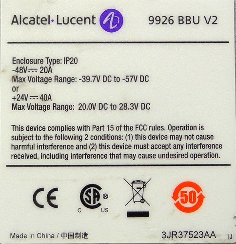 ALCATEL-LUCENT 9926 3JR37523AA eNode B BBU V2 2x bCEM-U Modules and 1 Filler - 第 5/5 張圖片