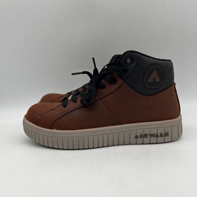 Airwalk Deuce Womens Brown Mid Top Composite Toe Work Shoes Size