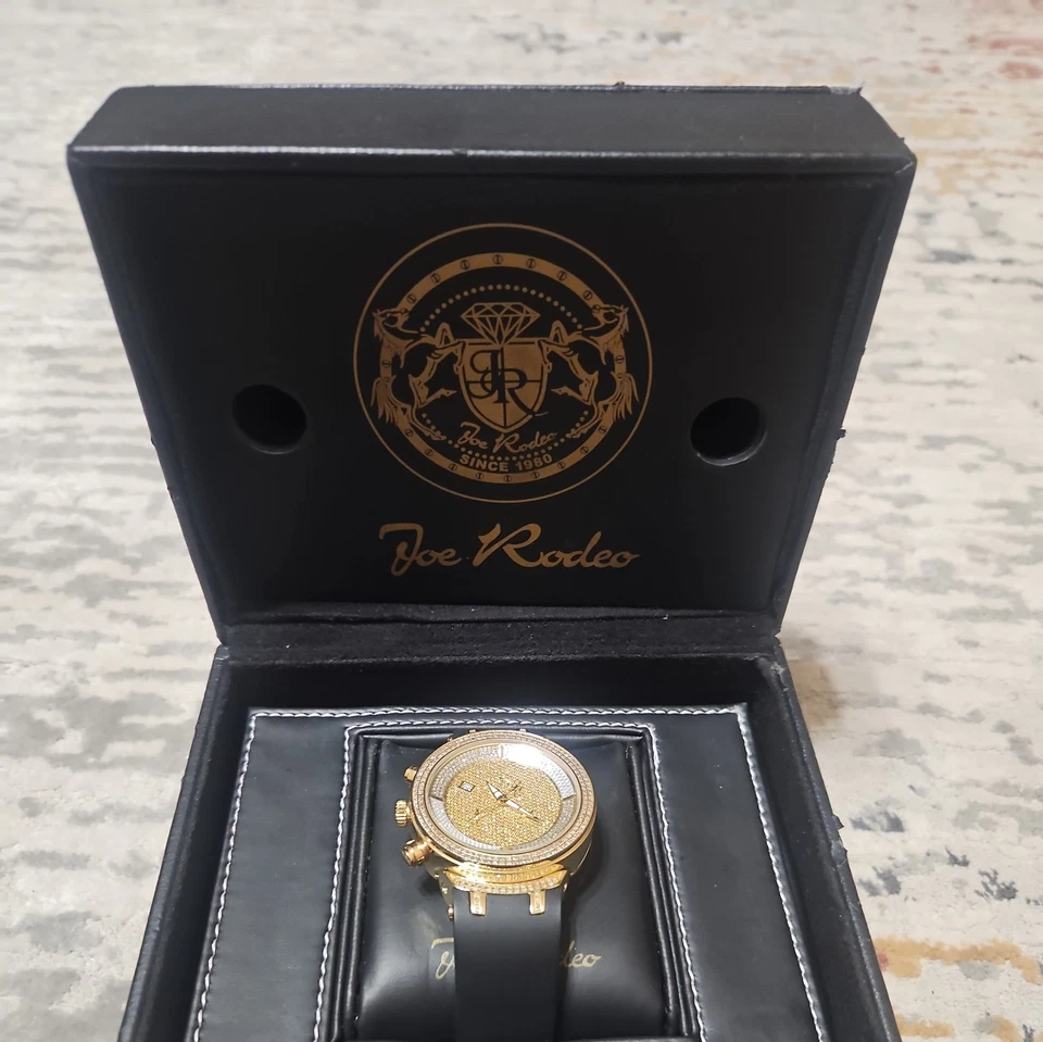 Men's Joe Rodeo JJM9 2.20ct. approx. 242 pcs. Diamonds Gold & Silver Swiss watch - Image 4 of 4