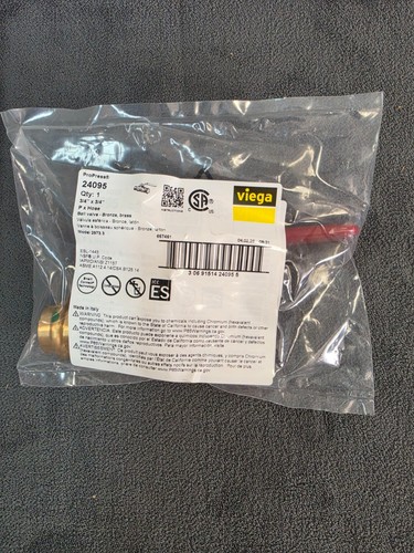 Viega 24095 ProPress 3/4 in. Press x Hose Zero-Lead Bronze and Brass Ball Valve