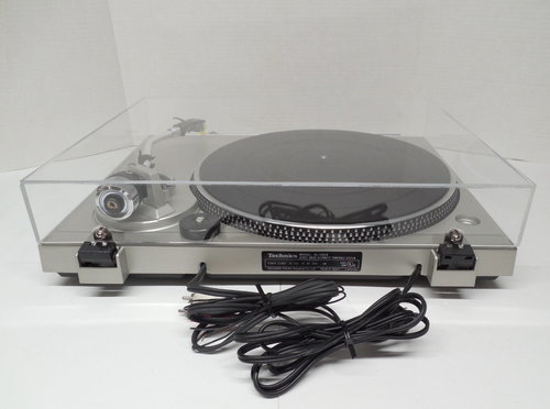 Technics SL-D202 Direct Drive Semi Automatic Turntable Serviced Watch Video - Picture 10 of 11