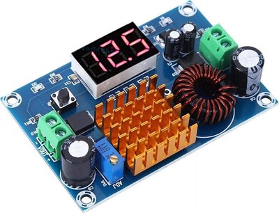 DC-DC Power Step-up Converter, Adjustable DC 3-35V to 5-45V Output Voltage,