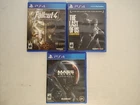 The Last of Us Remastered Fallout 4 Mass Effect Andromeda PS4 Video Game Lot