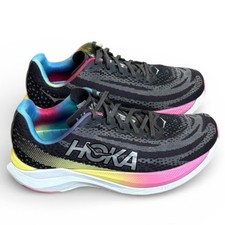 HOKA One One Mach X Men's Running Shoes Size 8 Black Rainbow Athletic