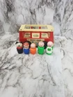 VINTAGE Fisher Price Little People Mini Bus FP-141 - 5 Figures