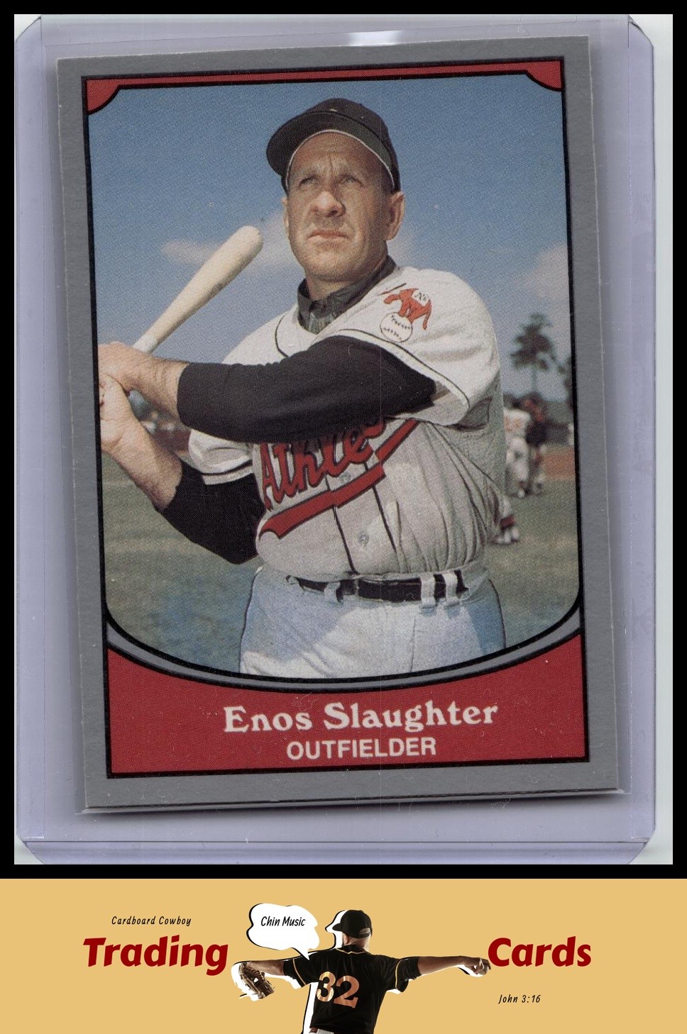 Enos Slaughter 1988 Pacific Legends I #84 Athletics Baseball Card EX/NM