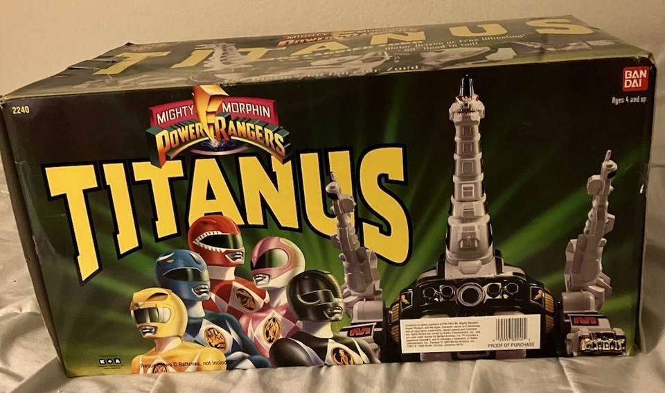 Power Rangers Titanus, The Carrier Zord, de colección 1993 Bandai # 2240 para edades de 4 años en adelante Foto 4 de 4