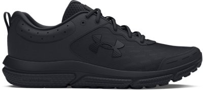 Under Armour Men's Charged Assert 10 Wide (2E) Running Shoes Black/Black/Black -