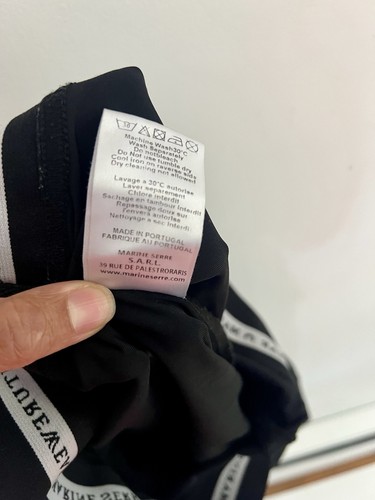 Marine Serre Future Wear Moon Black Leggings 100% Cotton Size L - Picture 7 of 8