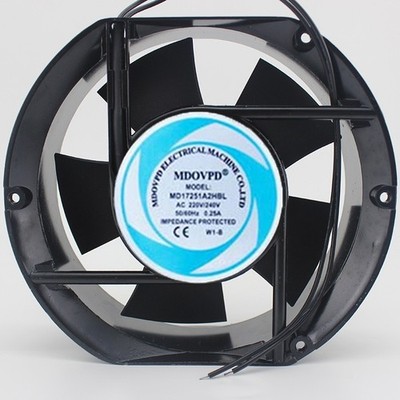 1 PCS  MDOVPD  Fan  MD17251A2HBL AC 220V/240V 172*150*51MM 2 WIRE aluminum frame
