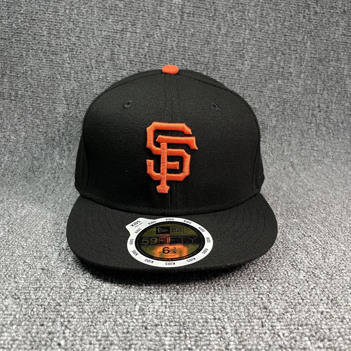 New Era 59FIFTY San Francisco Giants Youth MLB On-Field Fitted Hat 6 3/4 Black