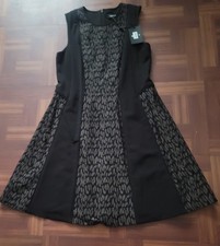 DKNY dress size 10, Black Elastic Spandex Dress Zipper In Back New