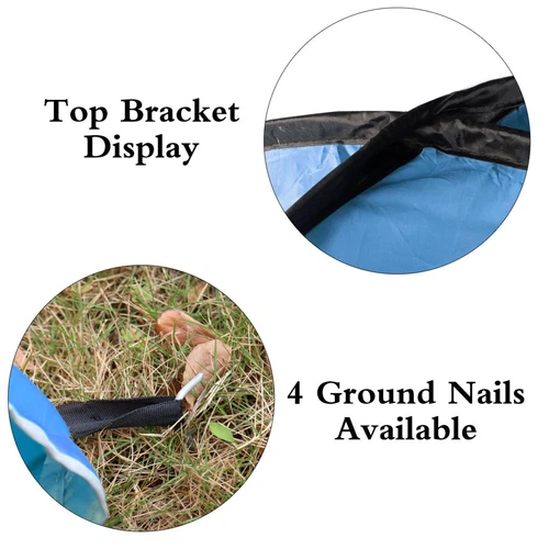 Beach Tent Folding Sun Shelter Instant Portable Blue - Picture 4 of 7
