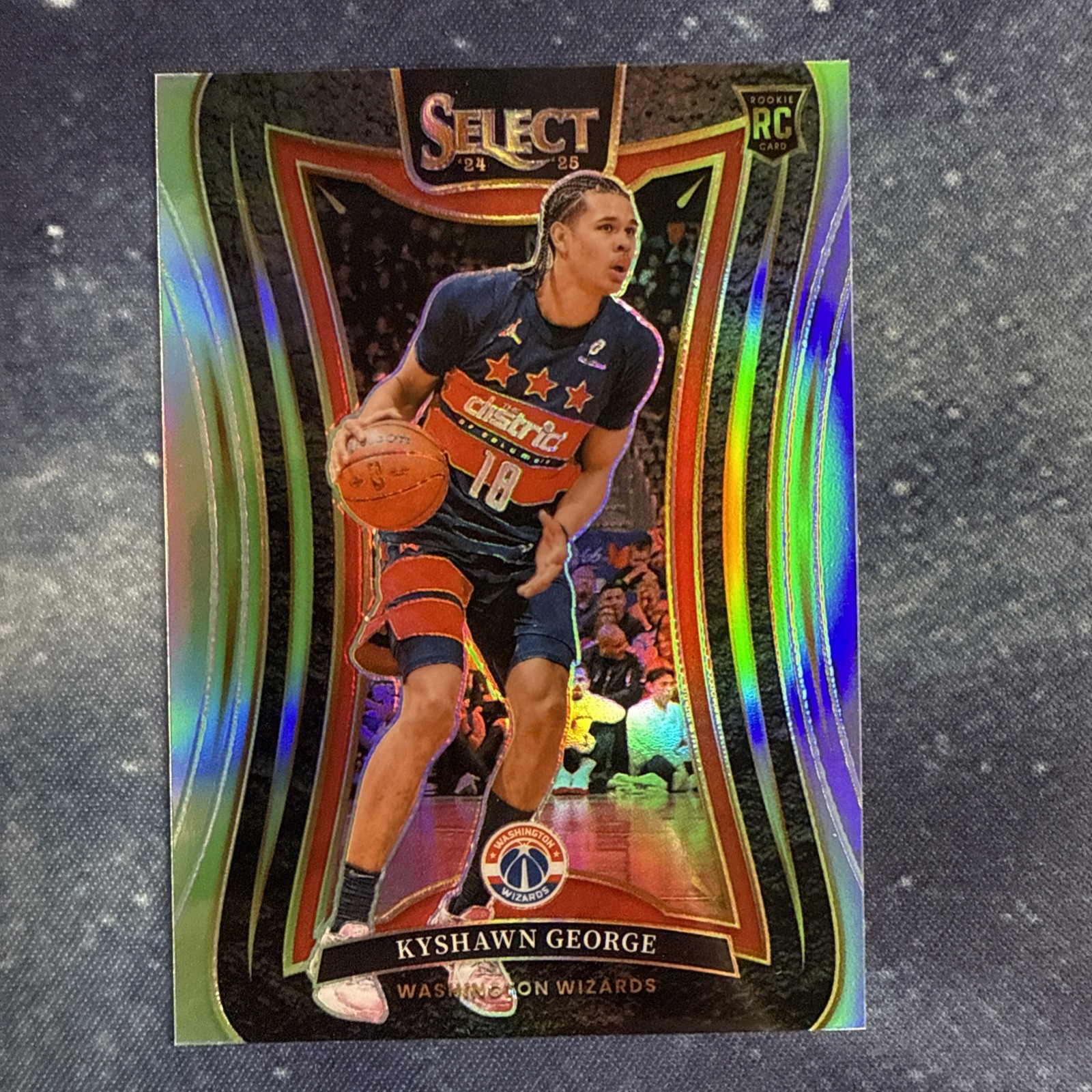 2024-25 Panini Select - Mezzanine Kyshawn George #374 Silver Prizm (RC)