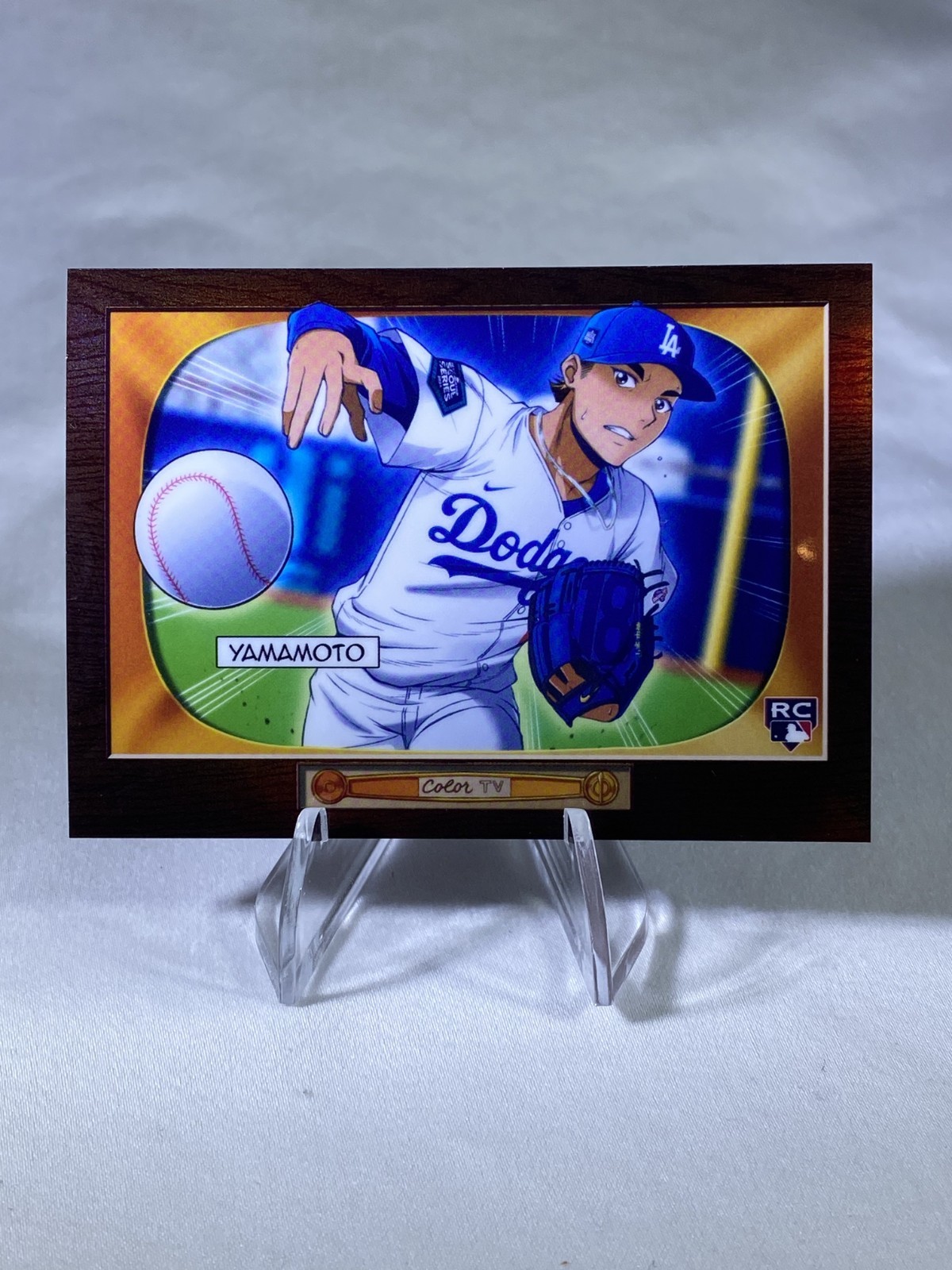 Yoshinobu Yamamoto 2024 Bowman's Best 1955 Bowman Anime SSP #BA-16 (RC) Dodgers