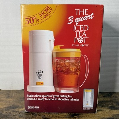 Vintage Mr. Coffee TM3 Series Teal 3 QT Iced Tea Maker 1993