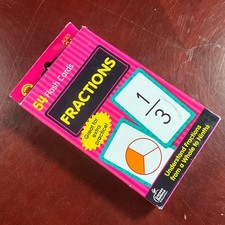 NEW 54 Count Math Learning Brighter Child Kids Education Fractions Flash Cards