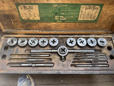 Vintage Greenfield Little Giant #311 Tap and Die Tool Set 99
