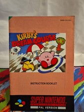 Kirby's Dream Course SNES Super Nintendo Spieleanleitung/Anleitung Rare Snes UKV