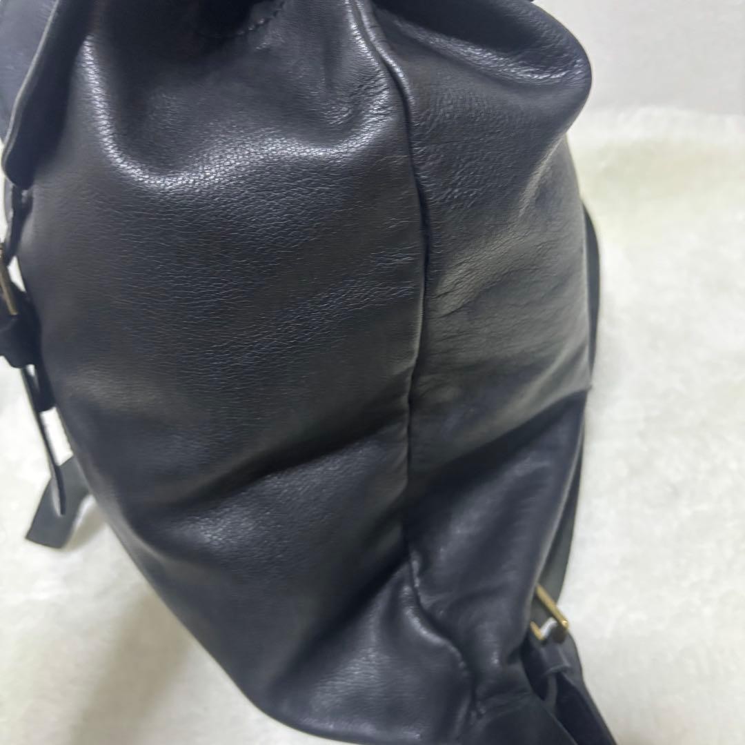 [Extremely Rare] Porter Rucksack Drawstring Leath… - image 4