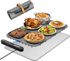 Plateful Warming Mat for Food, Electric Warming Trays, Upgrade Graphene Fast Ful