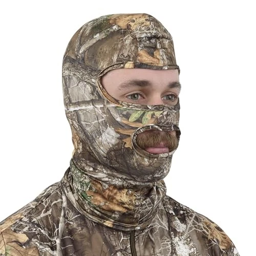 Realtree Edge Camo Sports Face Mask Breathable Stretchy Full Coverage Visibility - Image 3 of 4