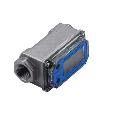 Aluminum Alloy Digital Flowmeter 3/4'' For Fuel Diesel Gasoline Kerosene Pump