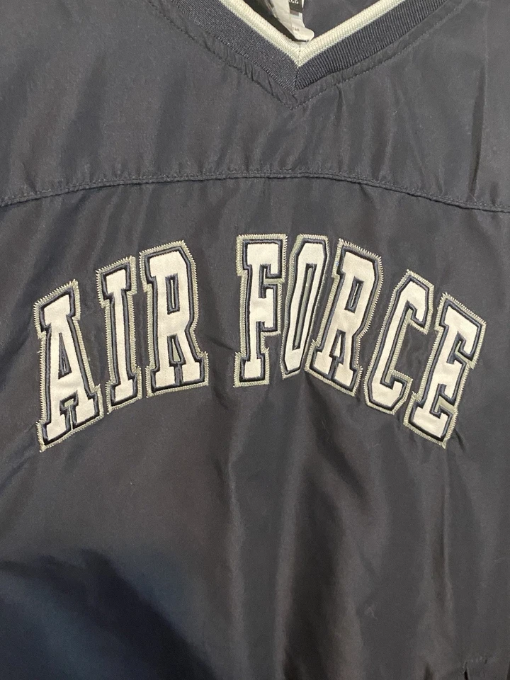 美国空军套衫夹克快速优势布贴 2XL XXL 海军蓝 — 第 4/4 张图片