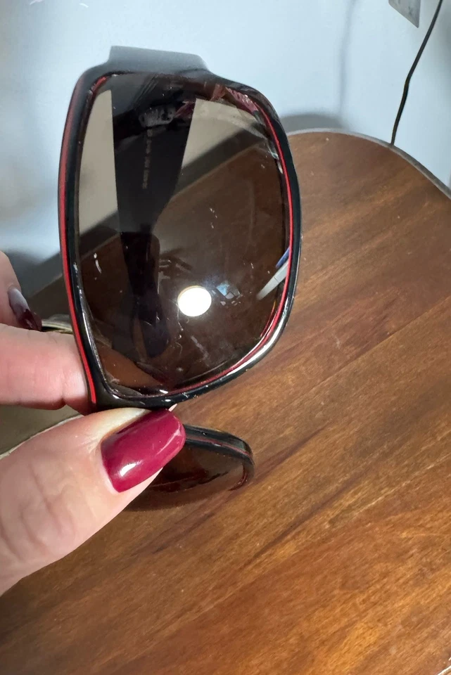 Gafas de sol GUCCI GG 1621 S negras con montura roja oscuras para hombre elegantes retro Foto 4 de 4