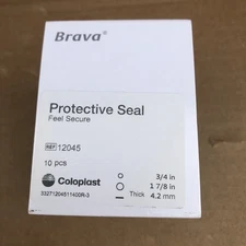 10 Coloplast 12045 Brava Protective Seal Ostomy Barrier Ring 1 Box Exp 2024