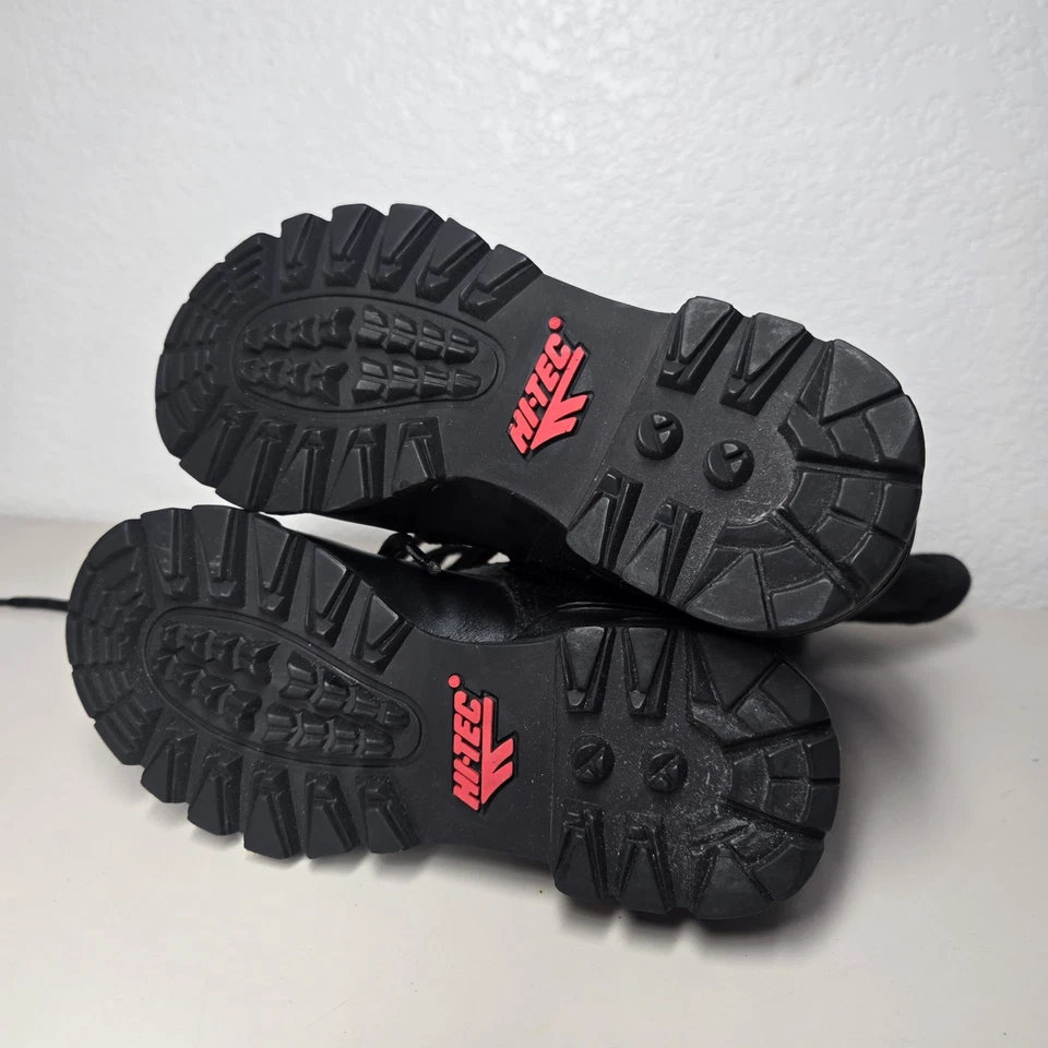 Botas de combate Hi-Tec Magnum Tanker para niños talla 12 Zapatos militares de cuero con cordones Foto 3 de 4