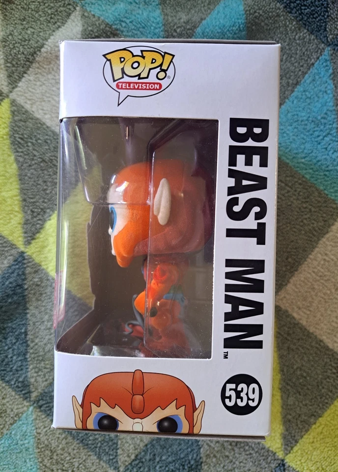 Beast Man Pop 539 Flocado - MOTU Funko Pop! Vinilo - 2017 Fall Conven + Protector Foto 3 de 4
